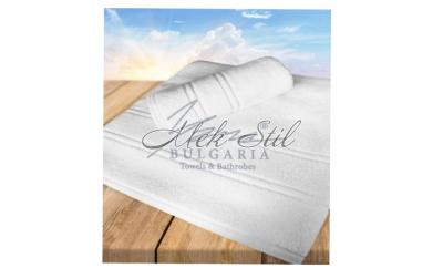 Обзавеждане на хотели Бели хавлиени кърпи и халати  Бели хавлиени кърпи 500гр/м2  